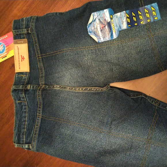 NWT Kosiuko Patchwork Y2K Vintage Size 27 Dark Jeans Low Cut Flare Knee Patches. - Picture 12 of 14